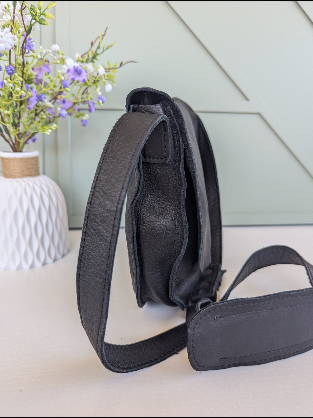 Bohme Black Leather Crossbody Bag - Picture 3 of 6